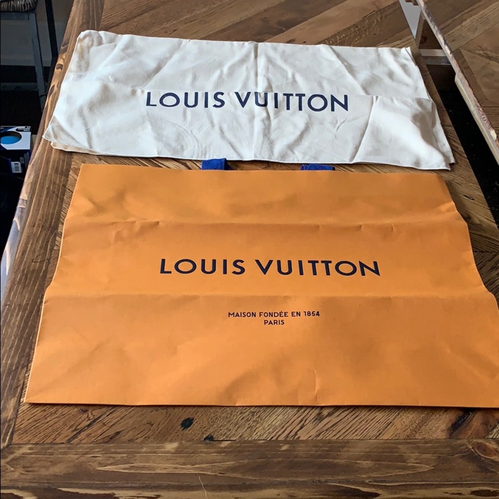 Louis Vuitton shopping bag and purse cover